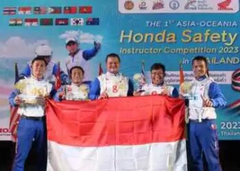 Instruktur Honda Ukir Prestasi di Kompetisi Safety Riding Asia & Oceania