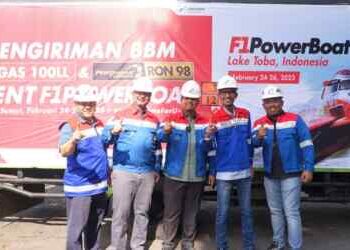 Dukung F1H2O, Pertamina Kirim Avgas ke Balige