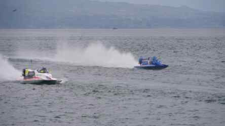 Foto: Kejuaraan Dunia Perahu Motor F1H2O, Pertamina melalui Pertamina Patra Niaga Regional Sumbagut memberi kontribusi dalam memajukan kawasan Toba, Sumatera Utara (Sumut).(Dok:Pertamina Sumbagut)