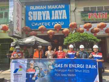 Foto: PT PGN Tbk sebagai Subholding Gas Pertamina area Medan menambah tiga pelanggan baru di sektor usaha kecil atau UMKM.(Ist)