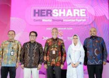 Bursa Efek Indonesia bersama SRO lainnya di pasar modal dan dukungan pelaku pasar modal mengadakan kegiatan dengan judul “HERSHARE 2023”: Investing Made Easy for Women.(Ist)