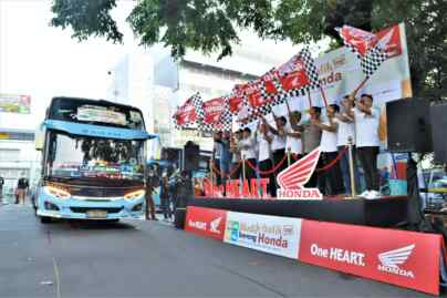 Foto: PT Astra Honda Motor (AHM) memberangkatkan 2.009 konsumen setia sepeda motor Honda untuk pulang ke kampung halaman tercinta melalui program Mudik dan Balik Bareng Honda (MBBH) 2023.(Ist)