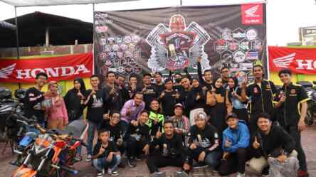 Foto: Kebersamaan sebagai keluarga besar pecinta sport adventure dirasakan para bikers CB150X Adventure ID Medan.(Ist)