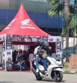Foto: Exhibition Honda AT Family Day dan Honda Premium Matic Day yang digelar disepanjang Juni hingga awal Juli 2023 lalu di berbagi titik lokasi.(Ist)