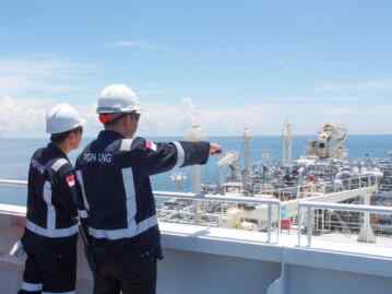 Foto: PT Perusahaan Gas Negara Tbk (PGN) mengoperasikan Fasilitas Terminal LNG Terapung /Floating Storage & Regasification Unit di Lampung.(Dok:PGN)