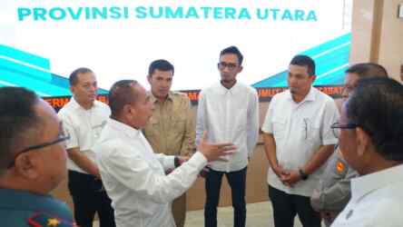 Foto: Pertamina Patra Niaga Regional Sumbagut rapat dengan pihak Forkopimda Sumut di Kantor Gubsu, Medan, Senin (31/7).(Dok:Pertamina Sumbagut/Imam)