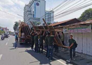 Pengadilan Negeri (PN) Medan melaksanakan eksekusi terhadap 9 tanah dan bangunan milik PT KAI Persero di Jalan Ahmad HM Yamin, HM Said dan Sutomo dengan total luas 7.219 m2 pada Kamis (3/8/2023).(Dok:PT KAI Divre I SU )