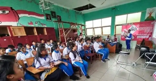 Foto: Honda mengajak para pelajar untuk berperan serta dalam mewujudkan lalu lintas kota Sibolga yang tertib dan aman.(Dok:ITC)