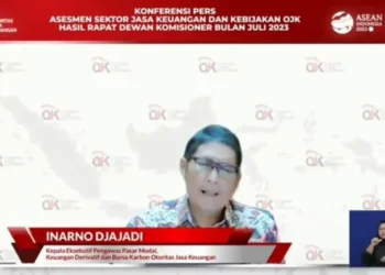 Kepala Eksekutif Pengawas Pasar Modal, Keuangan Derivatif dan Bursa Karbon OJK Inarno Djajadi,(Ist)