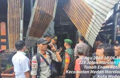 Kebakaran di Marelan