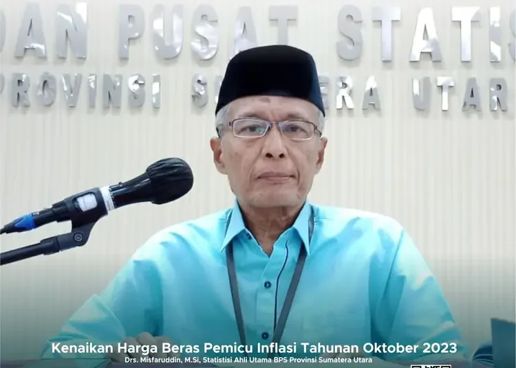 Foto: Statistisi Ahli Utama BPS Sumut, Drs Mifaruddin, M,Si.(Dok:BPS Sumut)