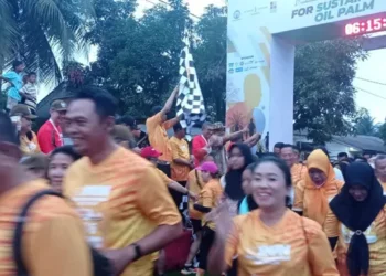 Run For Sustainable Oil Palm 2023 di areal Kebun PT Socfin Indonesia Sergai diikuti 1.200 Pelari
