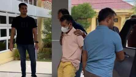 TikToker Abu Laot Segera Disidang! 1 Tiktoker Aceh Abu Laot tiba di Polda Aceh.
