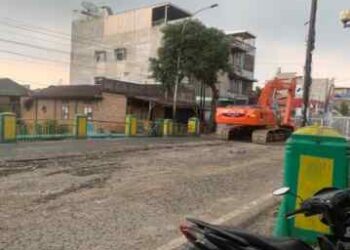 Sempat Ditutup, Jalan HM Yamin Medan Kembali Dibuka