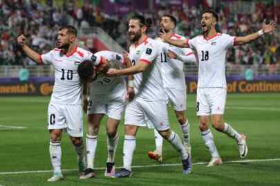 Foto: Palestina lolos ke 16 besar Piala Asia 2023.