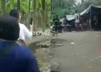 Emak-Emak di Sunggal Beraksi Gerebek Gubuk Narkoba