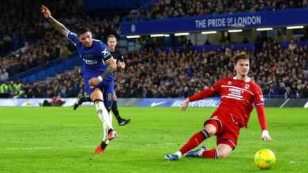 Foto: Chelsea hajar Middlesbrough pada leg kedua semifinal Carabao Cup.