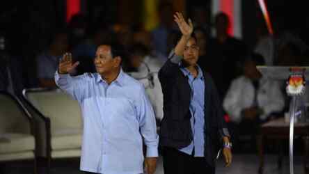 Foto: Capres Prabowo Subianto dan Cawapres Gibran Rakabuming Raka.