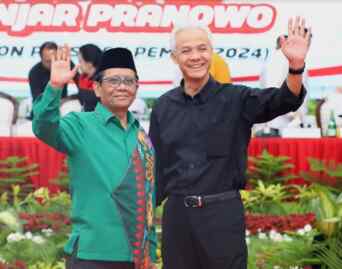 Foto: Pasangan calon nomor urut 3 Ganjar Pranowo-Mahfud MD berkomitmen dalam memberantas mafia tanah di Indonesia.
