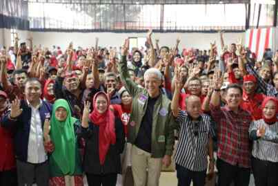 Foto: Ganjar Pranowo di Purbalingga, Jawa Tengah.