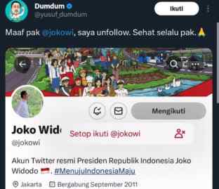 Foto: Akun Jokowi