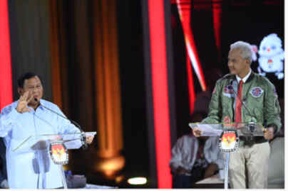 Foto: Capres nomor urut 3 Ganjar Pranowo menolak mentah-mentah ajakan capres nomor urut 2 Prabowo Subianto untuk diskusi lanjutan di luar forum debat Pilpres 2024.