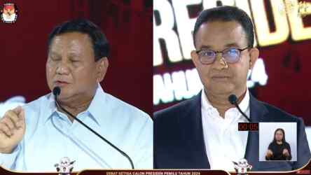 Foto: Prabowo dan Anies