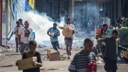 Foto: Rusuh di Port Moresby