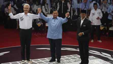 Foto: Debat perdana Pilpres 2024.