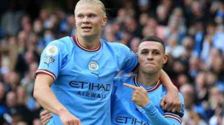 Foto: Lima gol Erling Haaland warnai kemenangan City atas Luton Town
Erling Haaland.