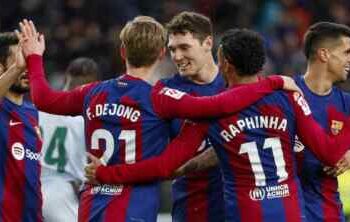 Barcelona Gusur Girona, Atletico Madrid Tertahan