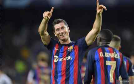 Foto: Lewandowski bawa Barcelona menang dramatis 2-1 lawan Celta Vigo.