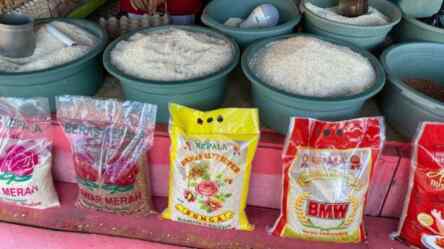 Foto: Pedagang pasar menyebut harga beras sudah menyentuh Rp18 ribu belakangan ini.