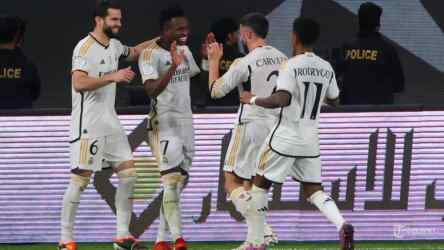 Foto: Real Madrid kembali puncaki klasemen setelah kalahkan Getafe 2-0.