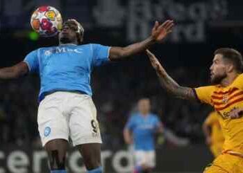Hasil Liga Champions: Napoli vs Barcelona 1-1