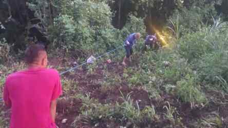 Foto: Pikap masuk jurang