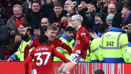 Foto: Manchester United meraih kemenangan 3-0 atas West Ham pada pekan ke-23 Liga Inggris.