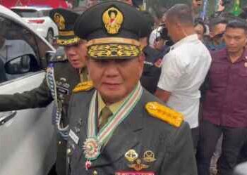 Prabowo Resmi Sandang 4 Bintang di Pundak