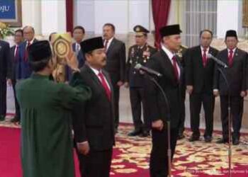 AHY Menteri ATR dan Hadi Tjahjanto Menko Polhukam