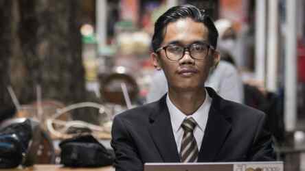 Foto: Almas Tsaqibbirru, putra dari Boyamin Saiman.