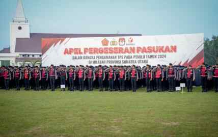 Foto: Apel Pergeseran Pasukan