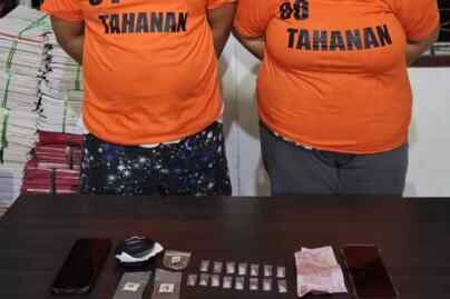 Polres Simalungun mengamankan barang bukti dari tersangka VAS dan RSB.