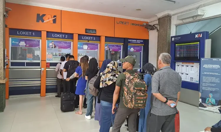 Foto: tiket ka lebaran