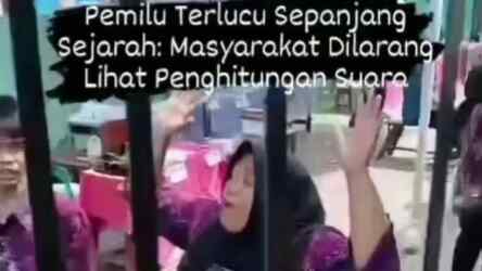 Foto: Warga Protes KPPS