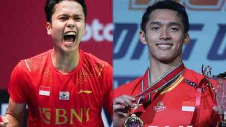 Foto: Anthony Ginting dan Jonatan Christie.