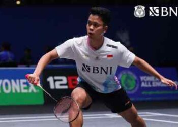 Kandaskan Axelsen, Ginting Melaju ke Semifinal All England