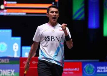 Shi Yu Qi Cedera, Jonatan Susul Ginting ke semifinal All England