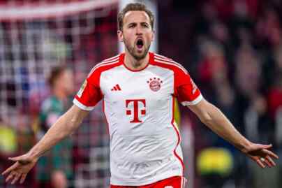 Foto: Striker Bayern Muenchen Harry Kane yang mencetak dua gol ke gawang Lazio pada leg kedua babak 16 besar Liga Champions di Stadion Allianz Arena, Muenchen, Selasa (5/3/2024).