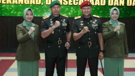 Foto: Brigjen Djon Afriandi resmi jabat Danjen Kopassus.