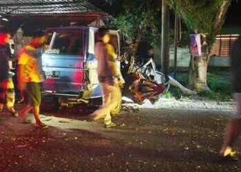 Mobil Tabrak Pohon, 4 Orang Tewas